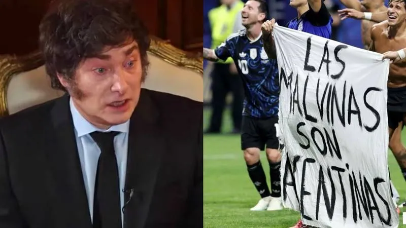 Milei critico a la Selección por la bandera de Malvinas: “No hay que caer en slogans populistas y berretas”