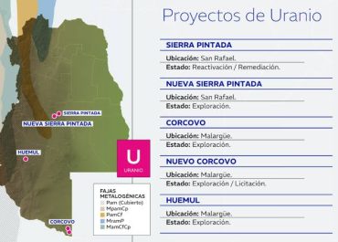 Mendoza fue elegida para proveer de uranio y otros minerales críticos a EEUU